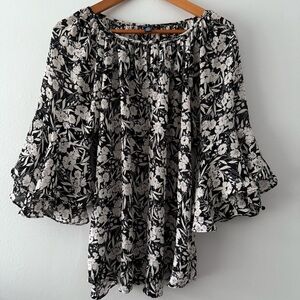 Chaps Flowing Blouse M
